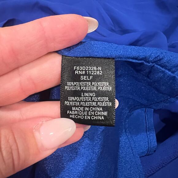 Adelyn Rae Dress in Blue. Size Small - Picture 5 of 5